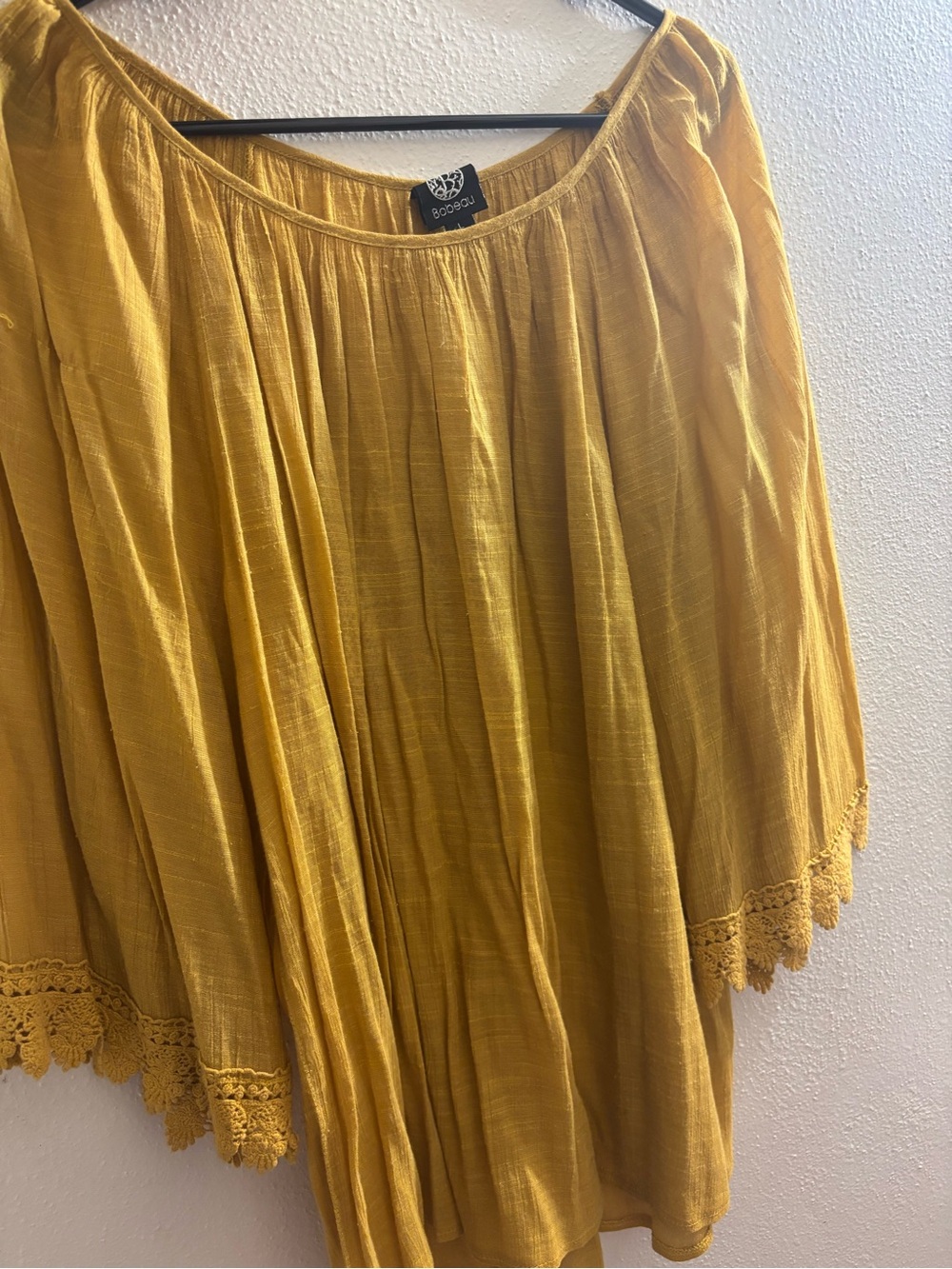 Boho Mustard Yellow A-Line Women's Skirt